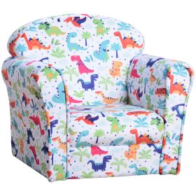 Dinosaur Kids Armchair Thick Padding Comfortable Sofa for Childrens Playroom Fun