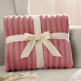 GentleSoft Brick Dust Fleece Throw Blanket for Couch - Cozy Soft Blankets for Women, Cute Small Throws for Girls, 50x60 Inches