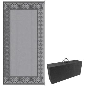 Outdoor Rug for Patio, 9' x 18' Waterproof Large Mat, Reversible Plastic Straw Rug for Decor