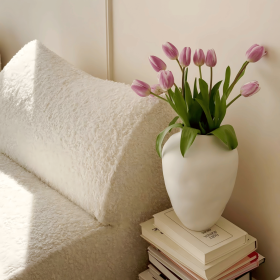 Varel  Ceramic Vase White